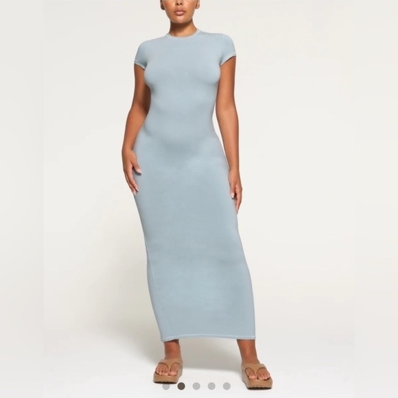 SKIMS Dresses & Skirts - SKIMS Soft Blue Maxi Dress